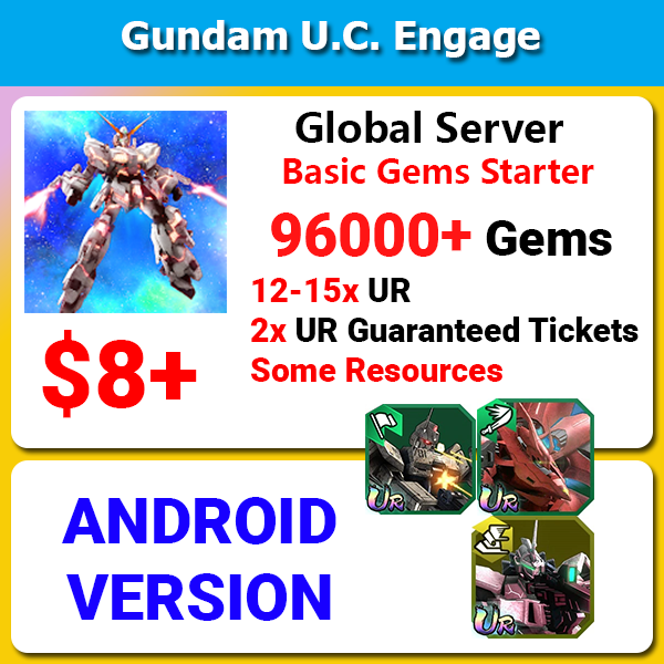 [Global][Android] Gundam U.C. Engage 96000+ Gems Starter