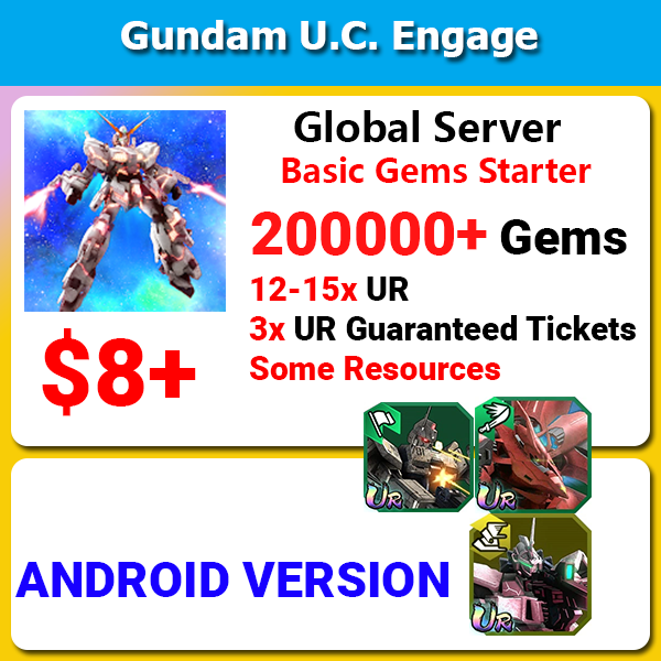 [Global][Android] Gundam U.C. Engage 200000+ Gems Starter