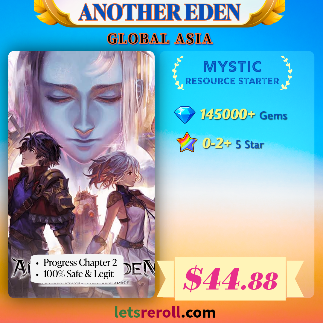 [Global Asia] Another Eden 145000+💎Mystic Resource Starter