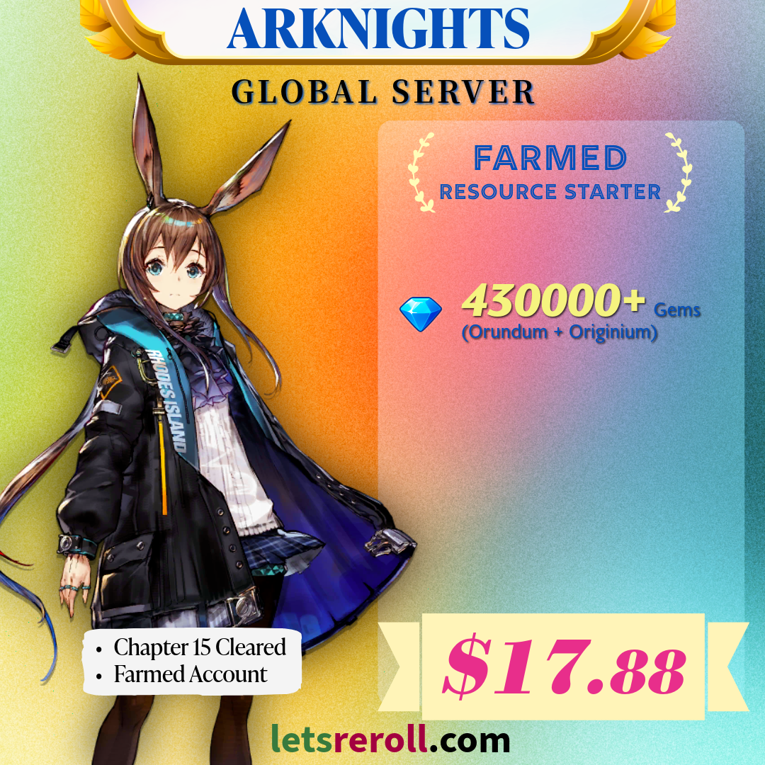 [Global] Arknights Farmed Resource Starter 430000+💎