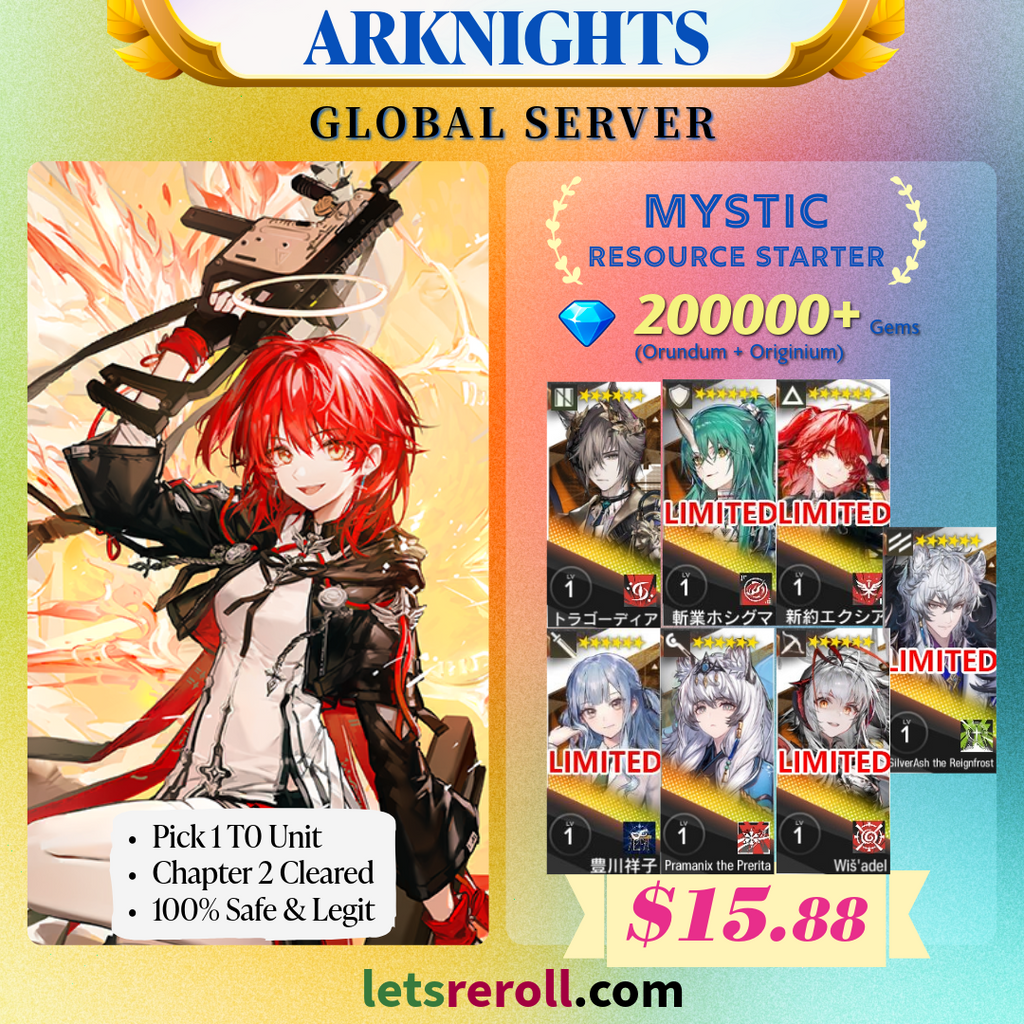 [Global] Arknights Mystic Resource Starter 200000+💎 Tier SS Units