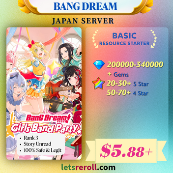 BanG Dream! Bandori Japan – Let's Reroll Mobile Gamer Online Shop