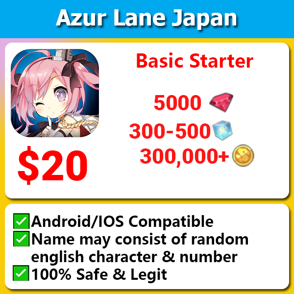 [Japan] Azur Lane Fresh Starter 5000💎