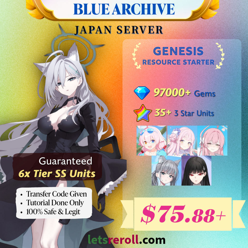 [Japan] Blue Archive ブルーアーカイブ Special Tier 0 Starter 97,000+ Gems
