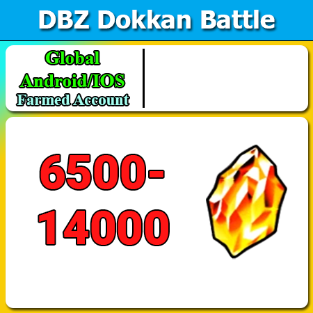 [Global][Android/IOS] Dokkan Battle Farmed Starters with 6500-14000DS💎