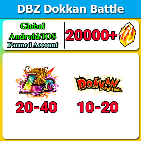 [Global][Android/IOS] Dokkan Battle Farmed Starters with 20000DS💎