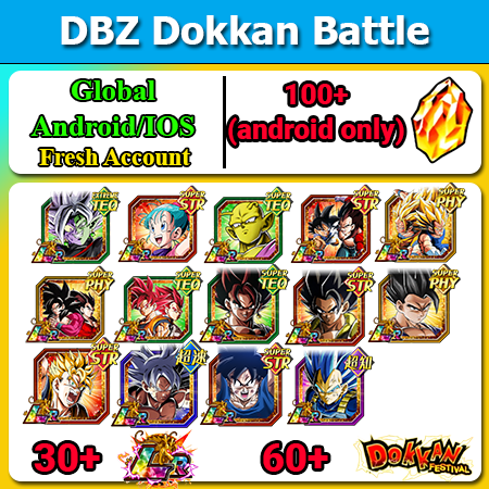 [Global][Android/IOS] Dokkan Battle Fresh Starters 2 with 100+DS💎 Super LR Combo
