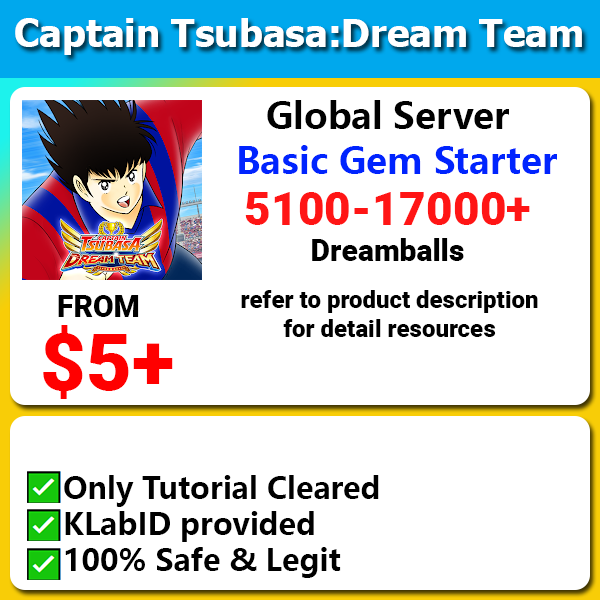 [Global] Captain Tsubasa Dream Team CTDT 5350-18500+ Dreamballs Ton of Tickets