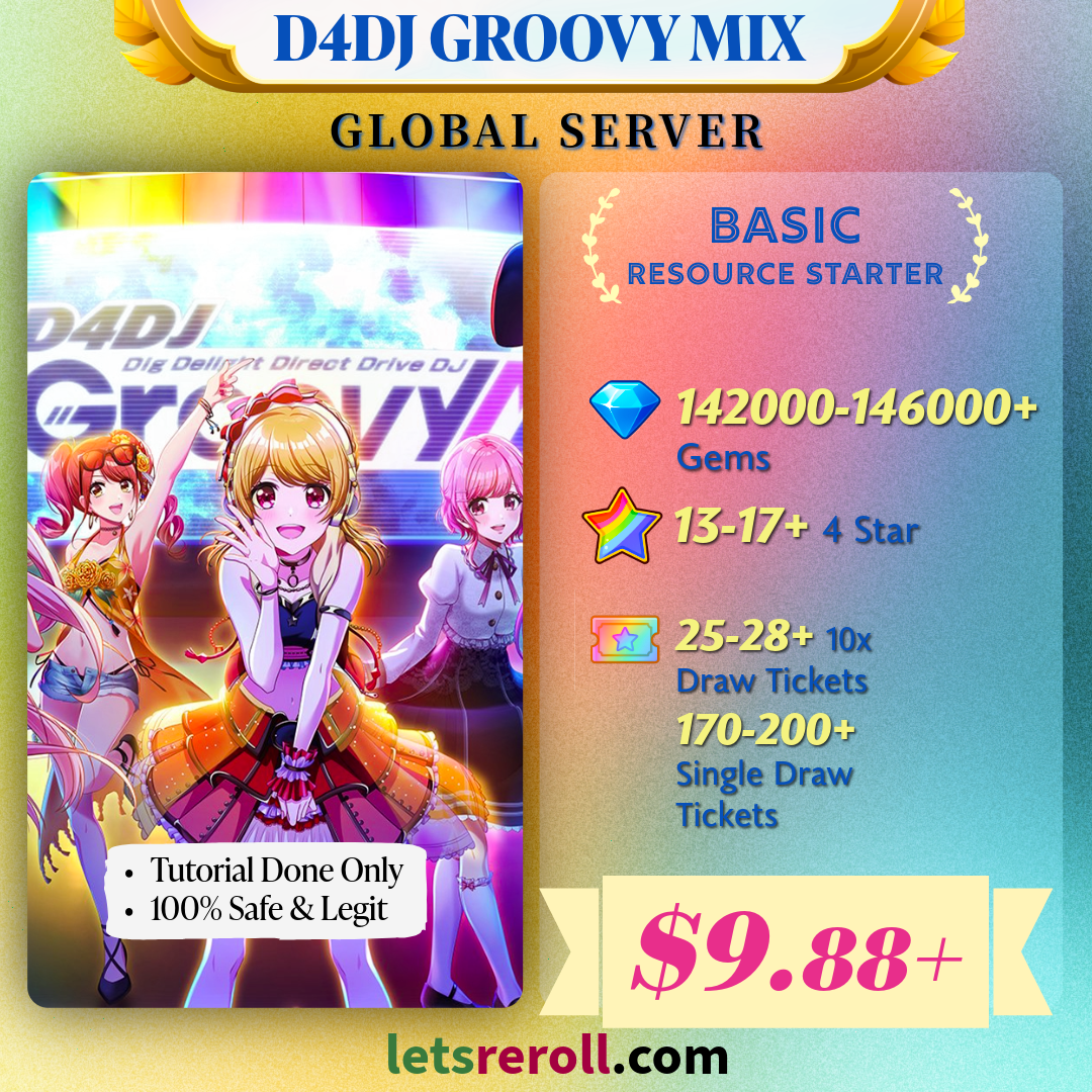 [GLOBAL] D4DJ Groovy Mix 142000+ 💎Gems Starter