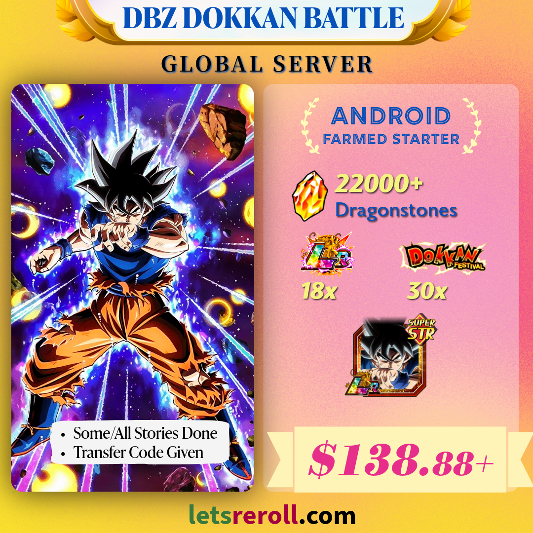 [Global][Android] Dokkan Battle Farmed Starters with 22000DS Thousand Day Goku