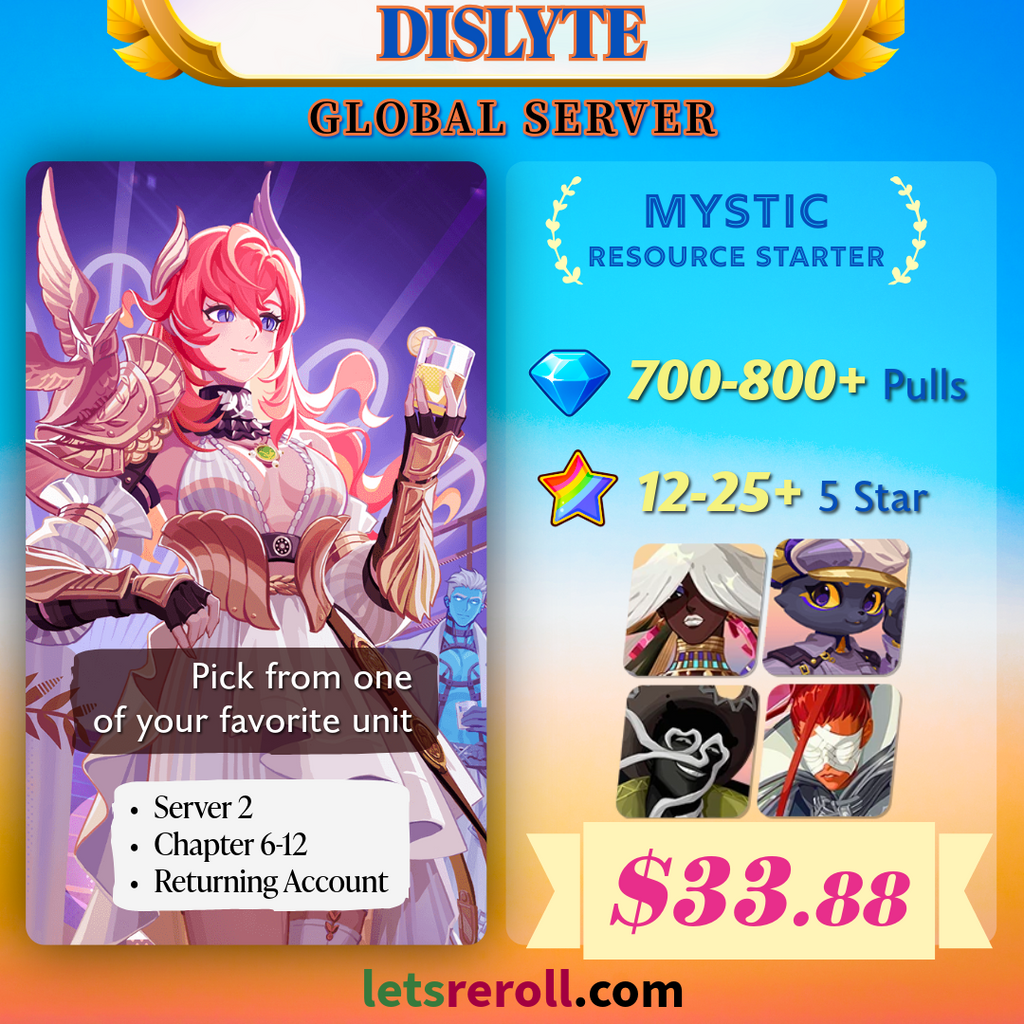 [Global] Dislyte Mystic Resource Starter 700-800+ Pulls
