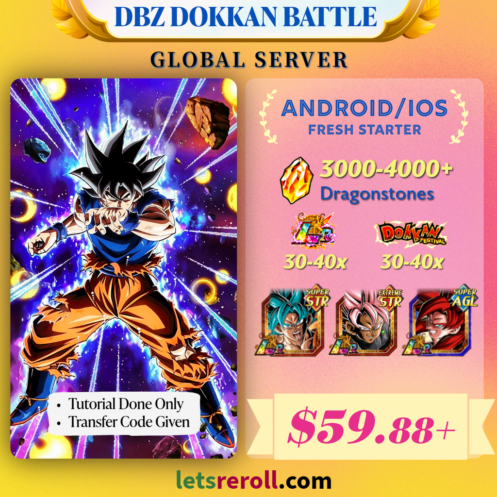 [Global][Android/IOS] Dokkan Battle Fresh Account 5500DS💎
