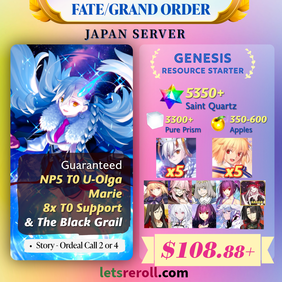 [Japan] Genesis Resource Starter 5350SQ with NP 5 U-Olga Marie Archtype Earth 8x T0 Support Black Grail
