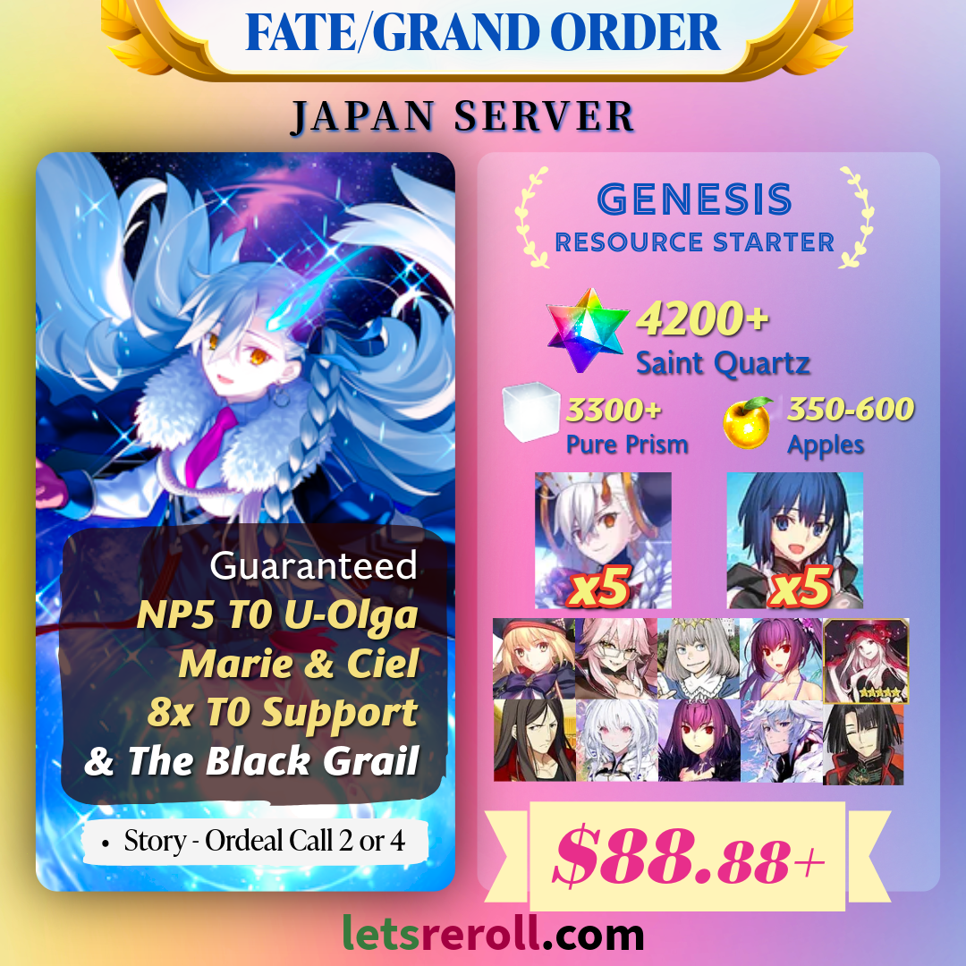 [Japan] Genesis Resource Starter 4200SQ with NP 5 U-Olga Marie Ciel 8x T0 Support Black Grail