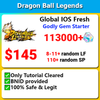 [Global][IOS][Fresh] Dragon Ball Legends Godly Gem Starter 113000+💎