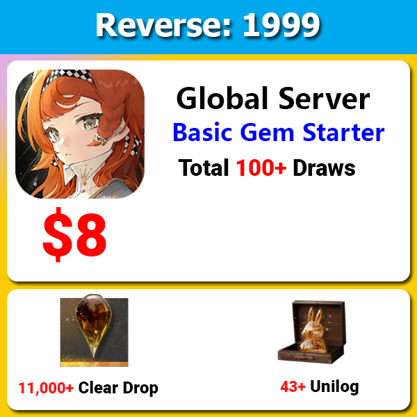 [Global] Reverse 1999 Gem Starter 11000+ 💎 Total 100+ draws