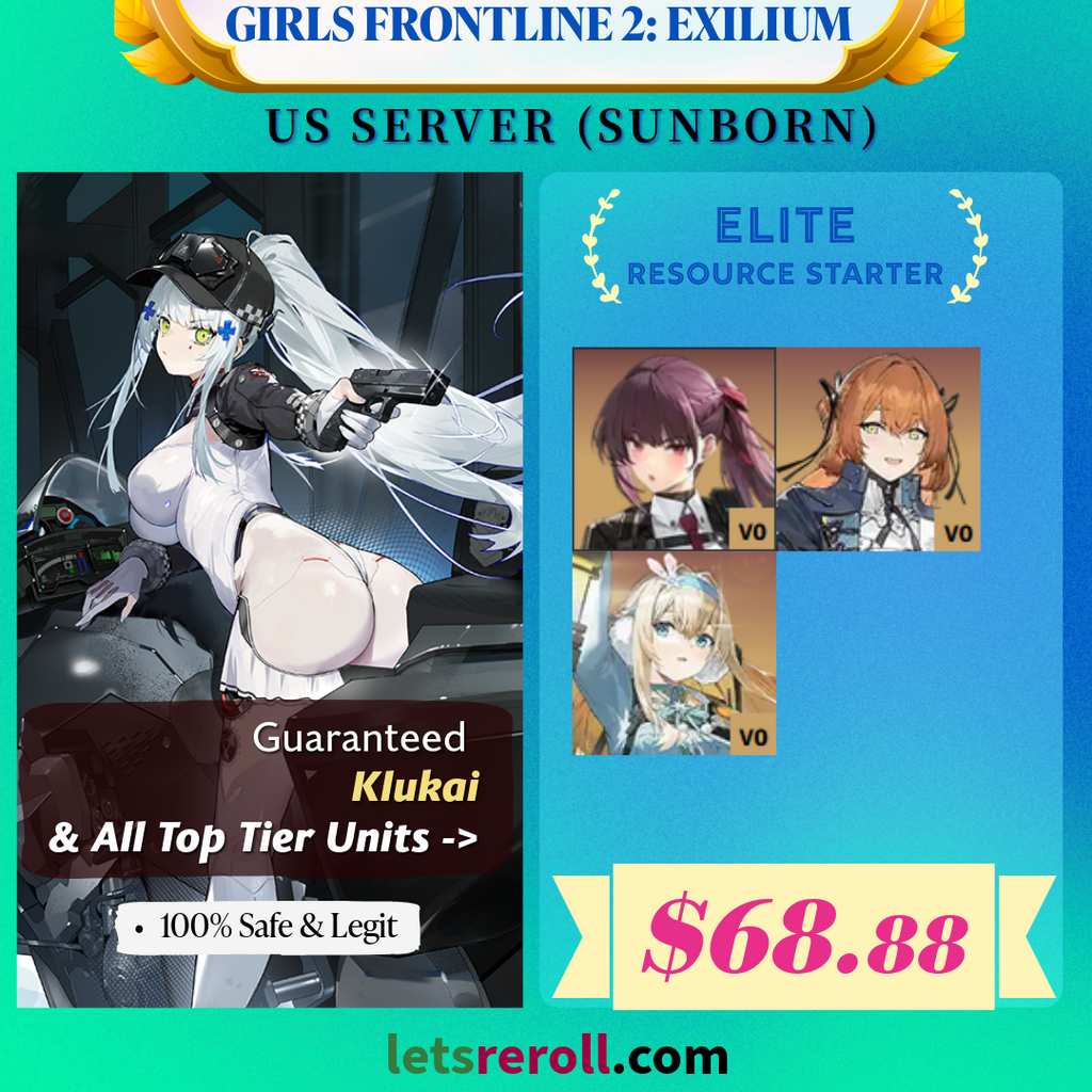 [US Sunborn] Girls Frontline 2:Exilium Elite Starter💎 Klukai Makiatto Suomi Springfield