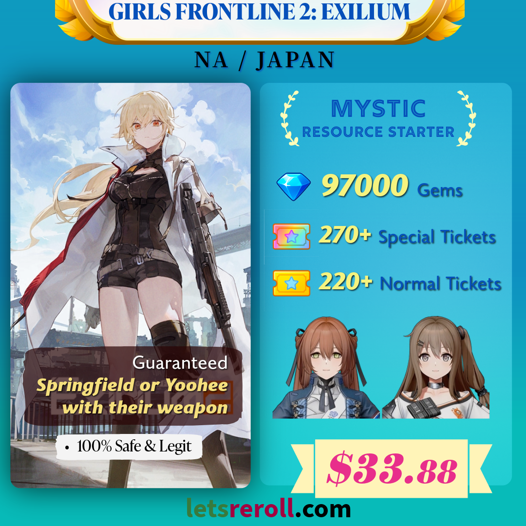 [NA/Japan] Girls Frontline 2:Exilium Mystic Gem Starter 97000+ 💎