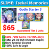 [NA/EU/Asia/JP] SLIME Isekai Memories Tier SS Godly Starter 3 6000-7000 Gems