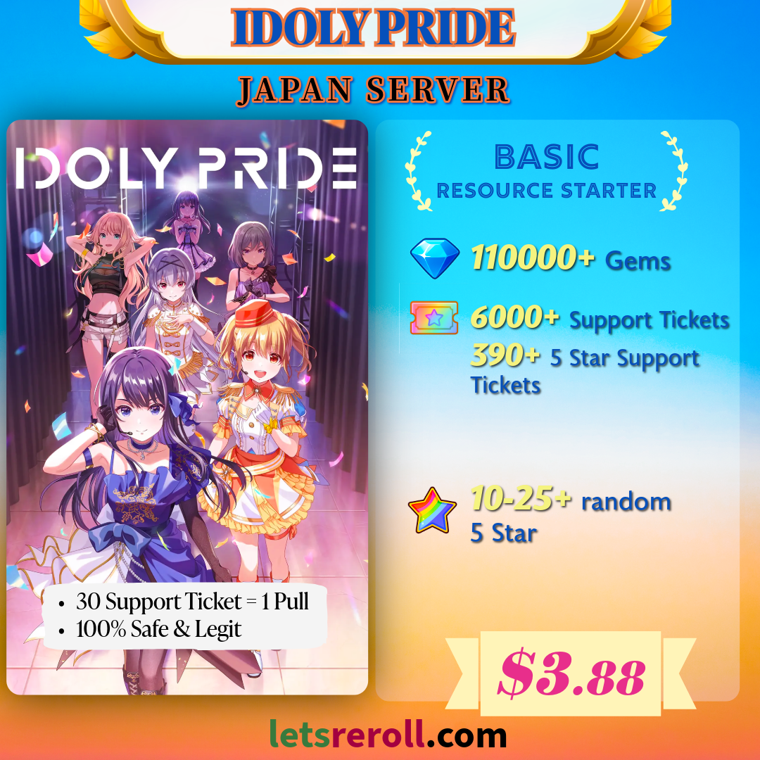 [Japan] Idoly Pride 110000+ Basic Resource Starter