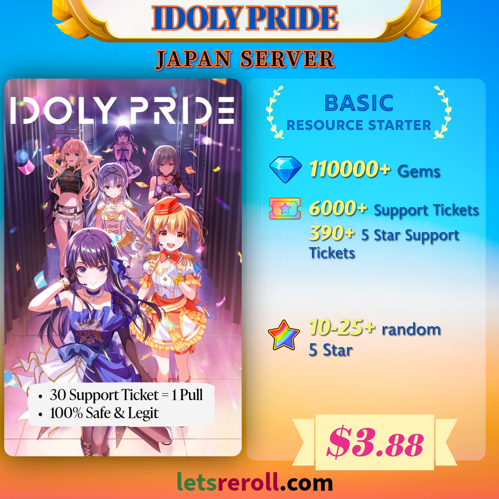[Japan] Idoly Pride 110000+ Basic Resource Starter