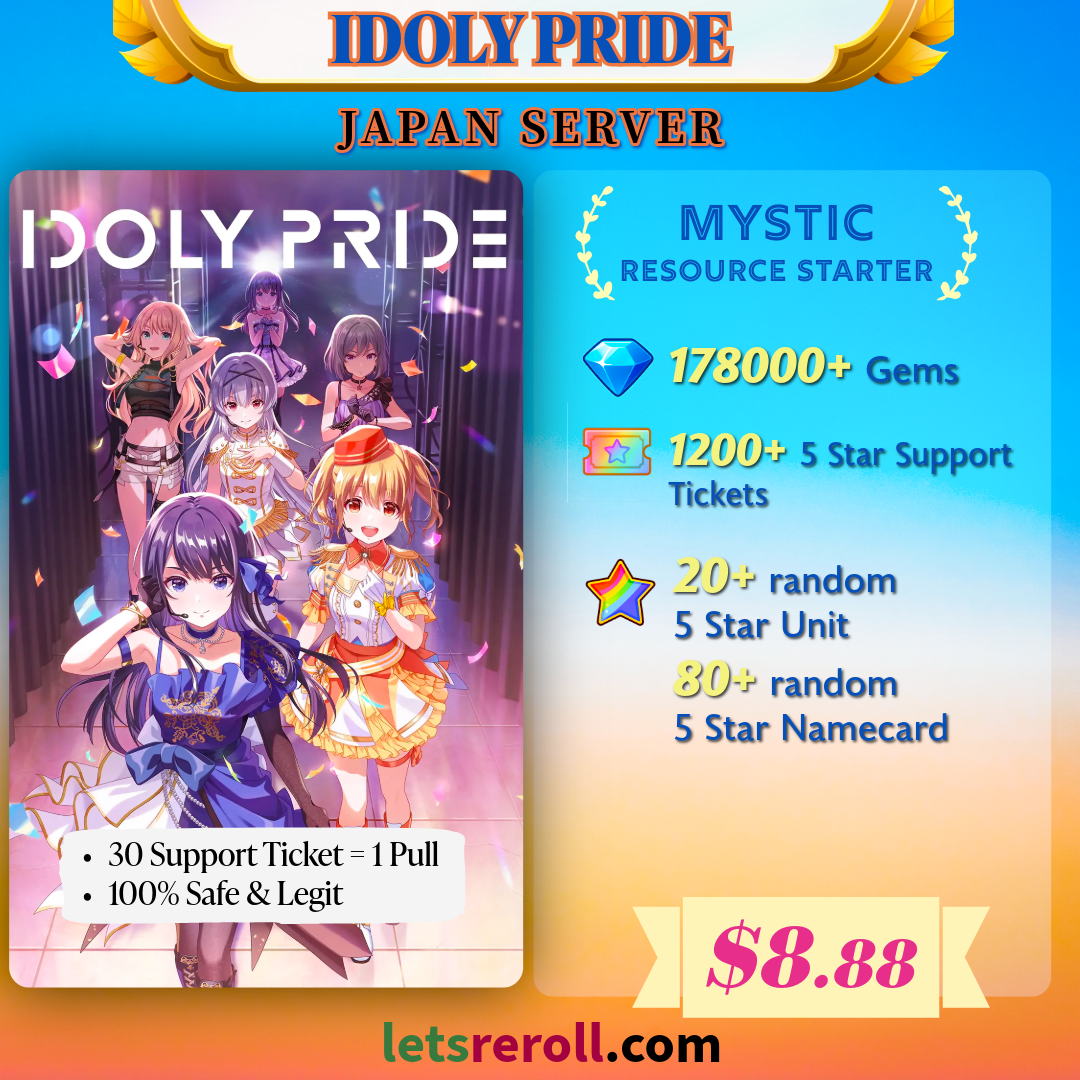 [Japan] Idoly Pride 178000+ Mystic Resource Starter