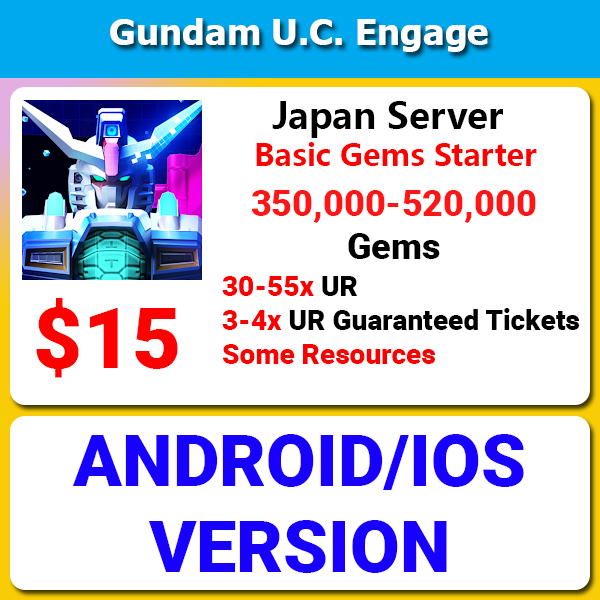 [Japan][Android/IOS] Gundam U.C. Engage 520,000+ Gems Starter