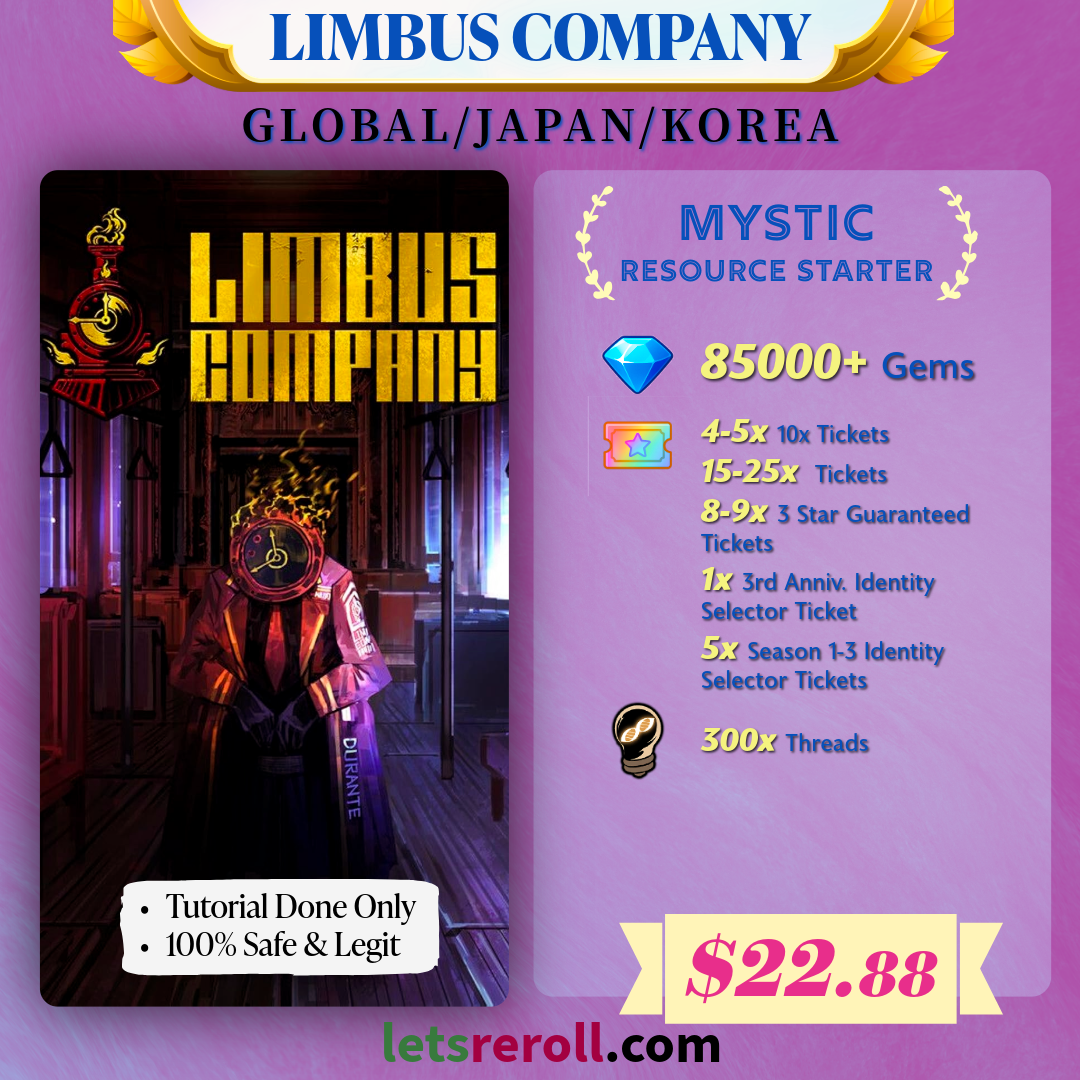 Limbus Company Mystic Resource Starter 85000💎