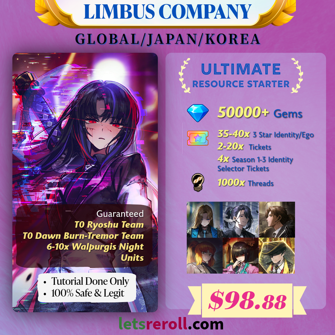 Limbus Company Ultimate Resource Starter 50000💎