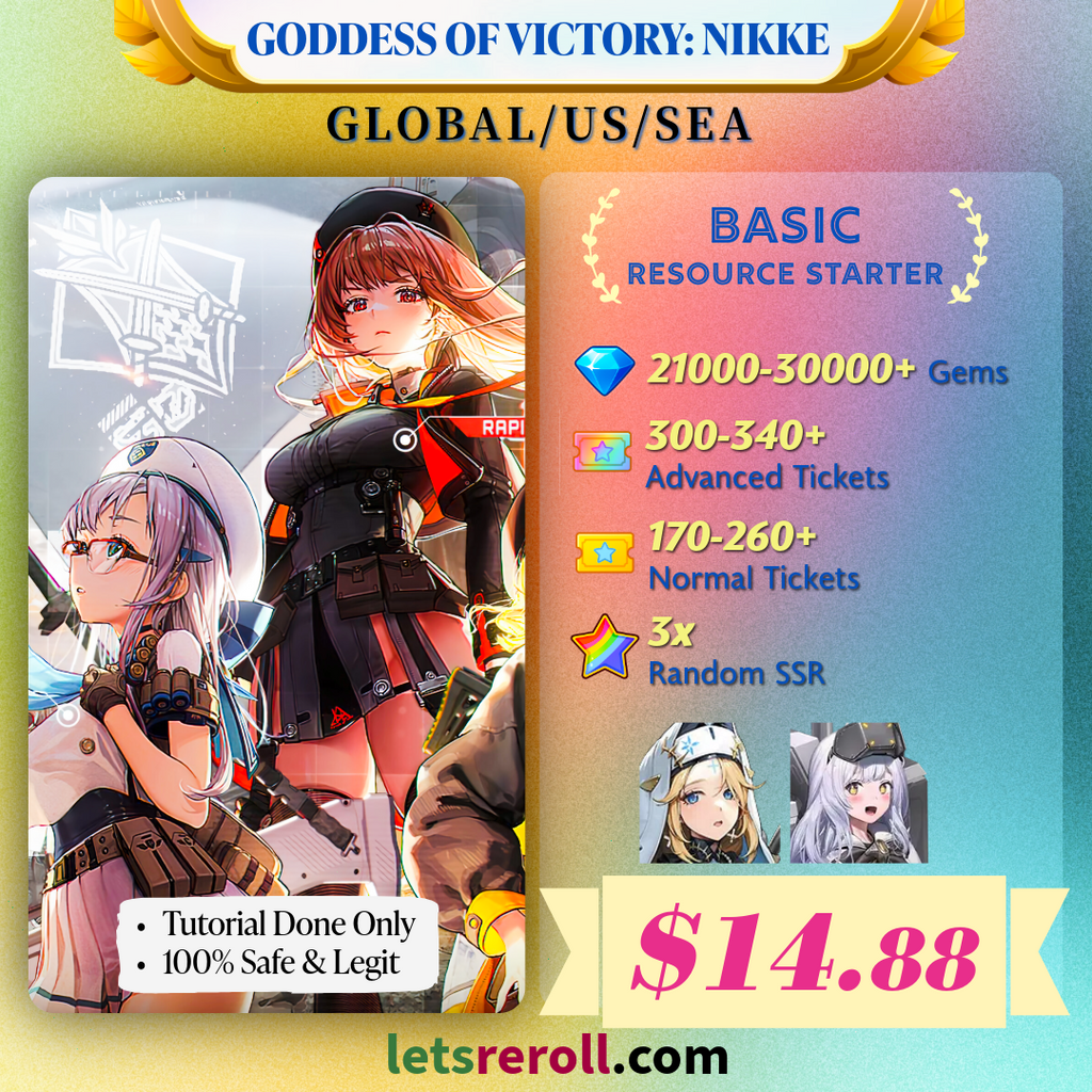 [Global/Japan] Goddess of Victory: Nikke Fresh Jackpot Starter 21000-30000+💎