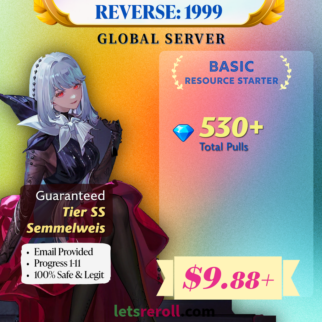 [Global] Reverse 1999 Basic Resource Starter 💎 Total 530+ draws