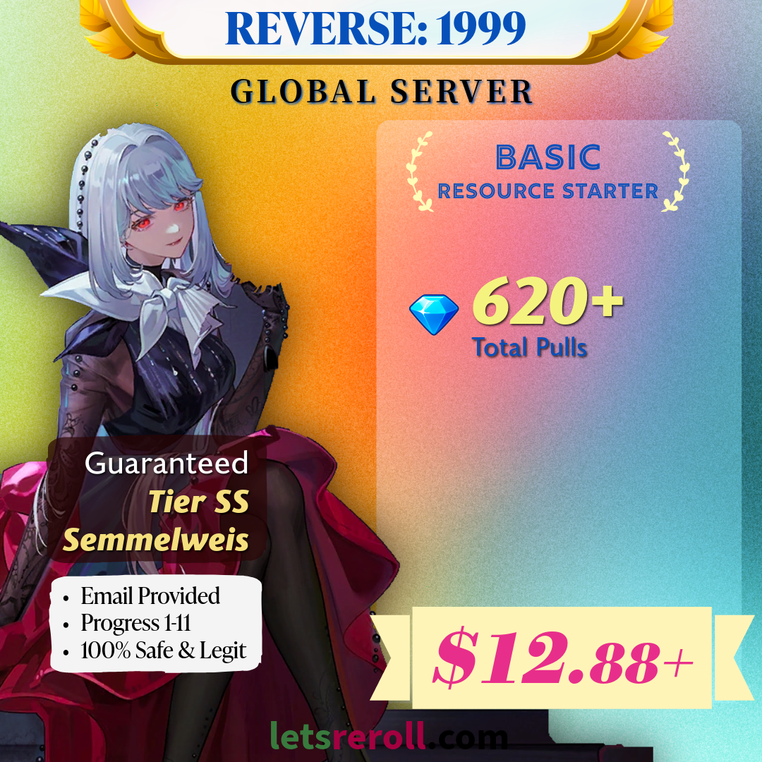 [Global] Reverse 1999 Basic Resource Starter 💎 Total 620+ draws