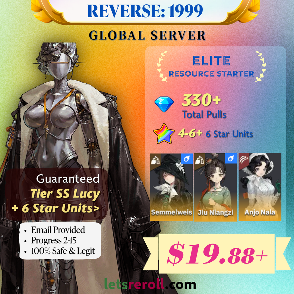 [Global] Reverse 1999 Elite Resource Starter 💎 Total 330+ Pulls