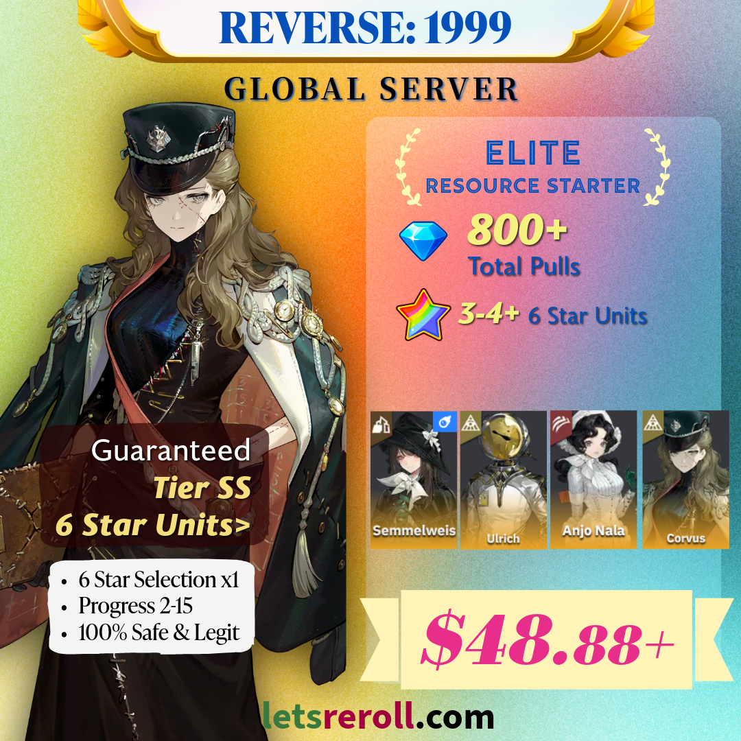 [Global] Reverse 1999 Genesis Resource Starter 💎 Total 800+ Pulls
