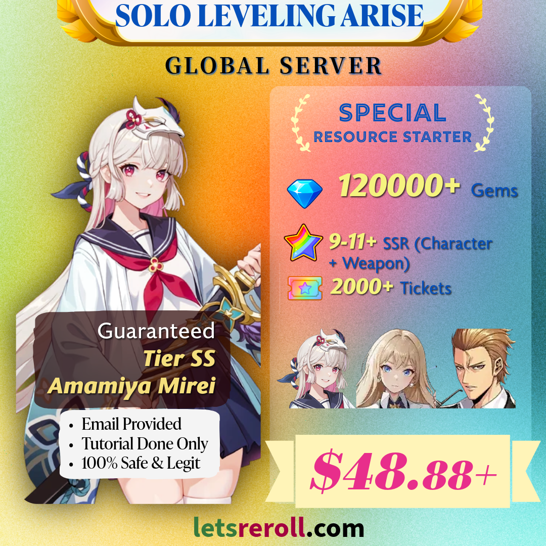 [Global] Solo Leveling Arise Special Gem Starter 120000+ 💎