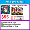 [Global] Arknights Ultimate Starter Surtr + Limited Texas + Limited Ling + 2-3 random 6★ operator
