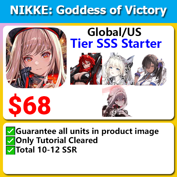 Global/US] Nikke Tier SSS Starter Red Hood Naga Crown Scarlet 