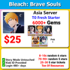 Bleach Brave Souls BBS 6000+ T0 Fresh Starter