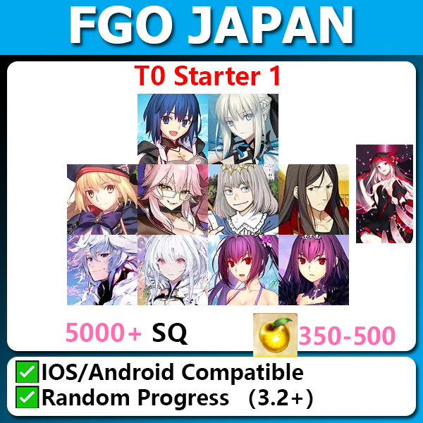 [Japan] T0 Starter 1 4000SQ with Ciel Morgan Castoria Koyanskaya of Light Oberon Waver Merlin Lady Avalon Skadi Ruler Skadi The Black Grail