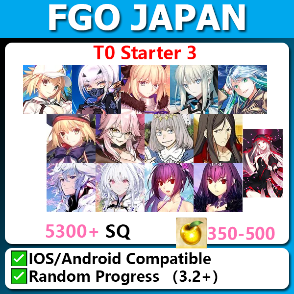 [Japan] T0 Starter 3 5300SQ with Summer Castoria Summer Melusine Water Morgan Kukulkan Morgan Castoria Koyanskaya of Light Oberon Waver Merlin Lady Avalon Skadi Ruler Skadi The Black Grail