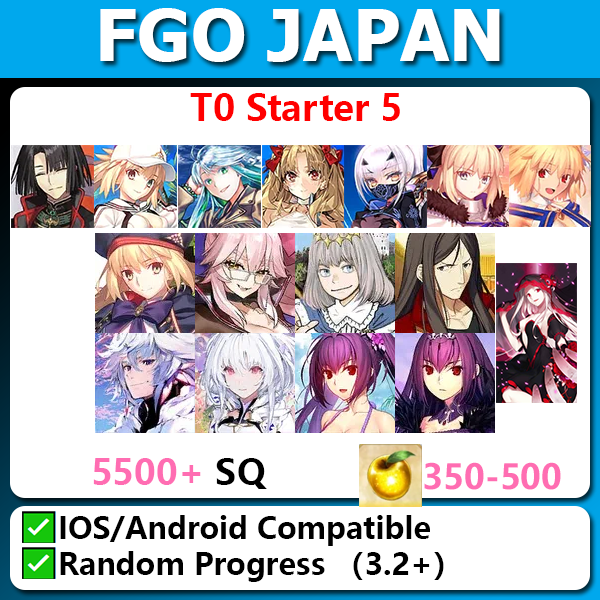 [Japan] T0 Starter 5 5500SQ with Taigongwang Summer Castoria Kukulkan Morgan Water Archtype Earth Ereshkigal Summer Melusine