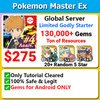 [Global Android] Pokemon Master EX Limited Sygna Suit Serena & Zygarde + Sygna Suit Steven & Deoxys 130,000 Gems
