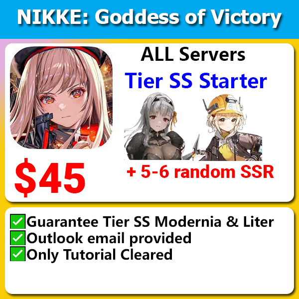 [All Servers] Nikke Tier SS Starter Modernia Liter