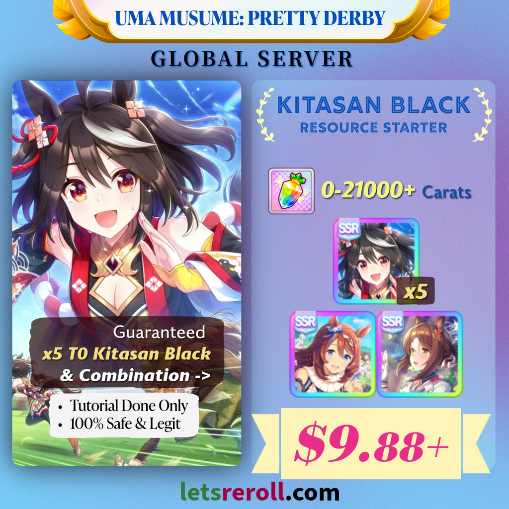 [Global] Uma Musume Pretty Darby UMPD Kitasan Black Starter 21000+Carats