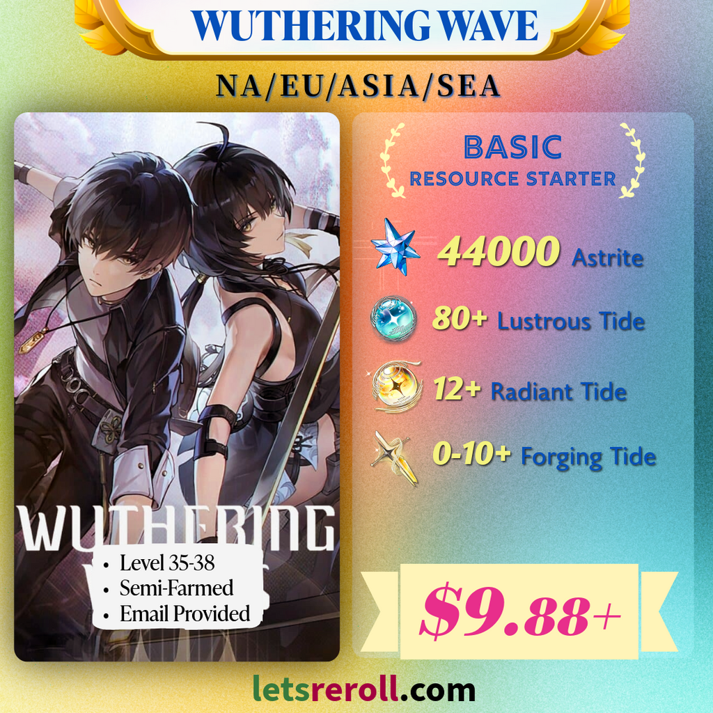 [NA/EU/ASIA/SEA] Wuthering Wave Basic Gem Starter 44000+ 💎