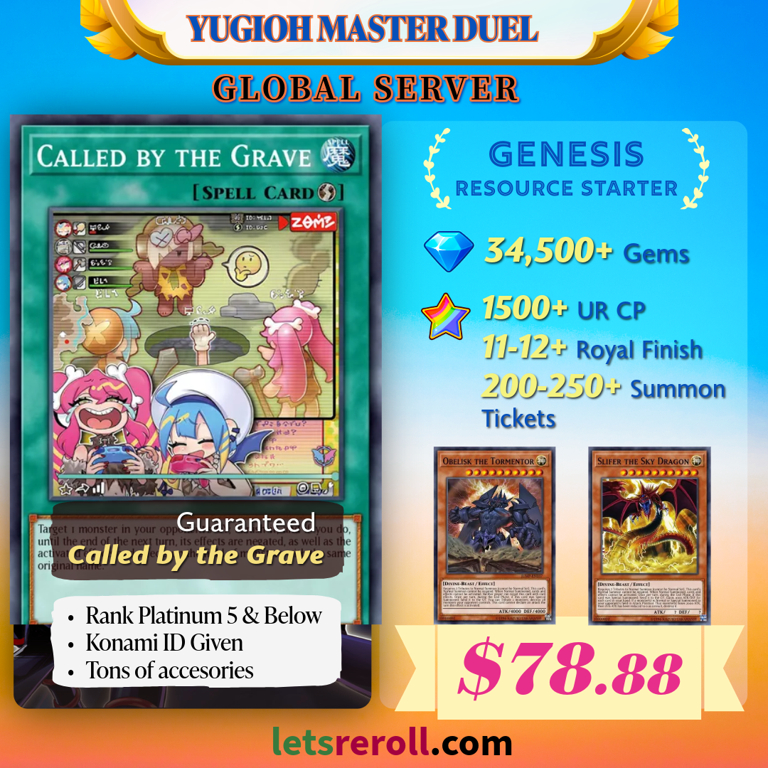 Yugioh Master Duel Genesis Resource Starter 34500+ 💎 Called by the Grave