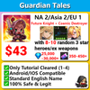 [NA2/ASIA 2/EU 1] Guardian Tales Future Knight + Cosmic Destoyer + Future Princess Godly Starter with 7-10 random 3 star/ex weapon