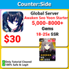 [Global] Counter:Side Awaken Seo Yoon Starter 18-25 ssr 5000-8000 gems