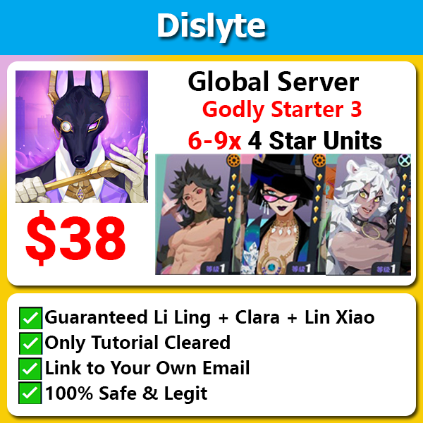 [Global] Dislyte Godly Starter 3 Li Ling Clara Lin Xiao 6-9 4 Star Units